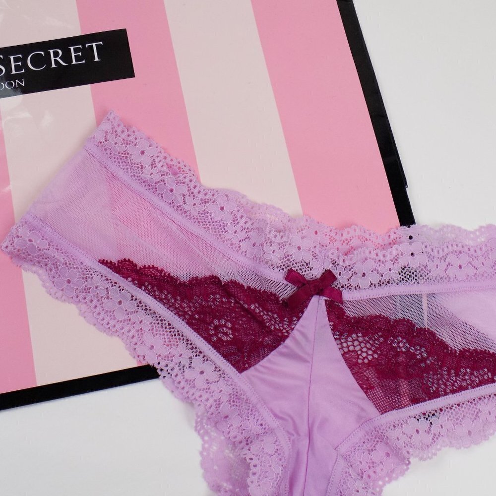 nwt victoria's secret very sexy cheeky dream angels lace peekaboo back